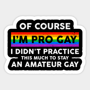 Pro Gay Pride Awareness Lgbt Rainbow Sticker